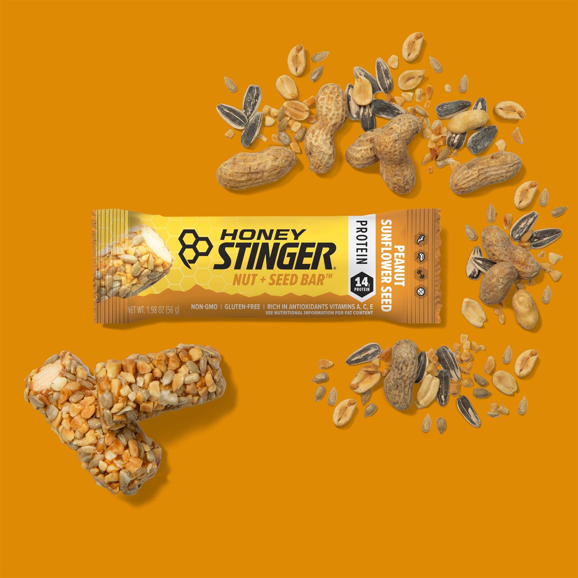 Peanut Sunflower Nut + Seed Bar Box of 12.