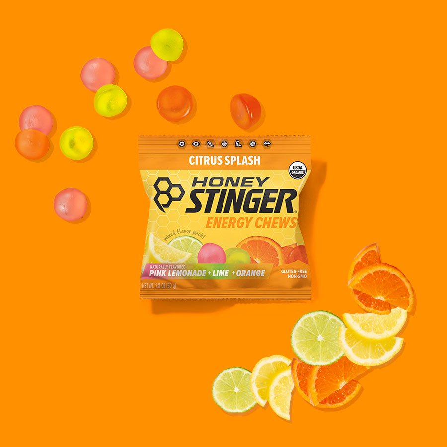 Citrus Splash Energy Chews Box of 12 | Energy Chews - Honey Stinger
