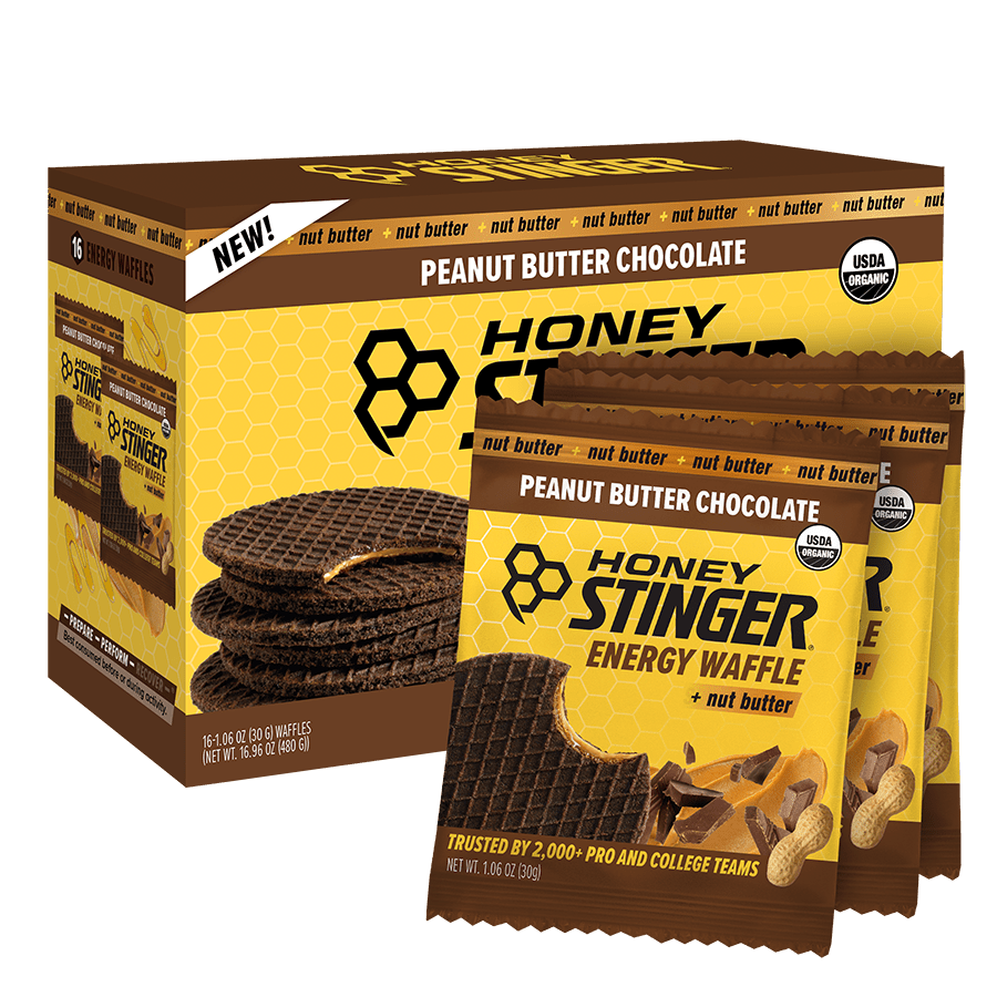 Peanut Butter + Chocolate Waffle Box of 16.