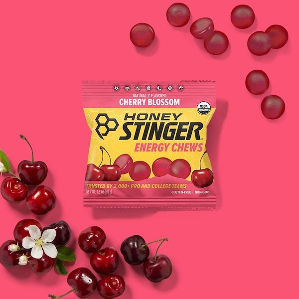 Cherry Blossom Energy Chews Box of 12 | Energy Chews - Honey Stinger