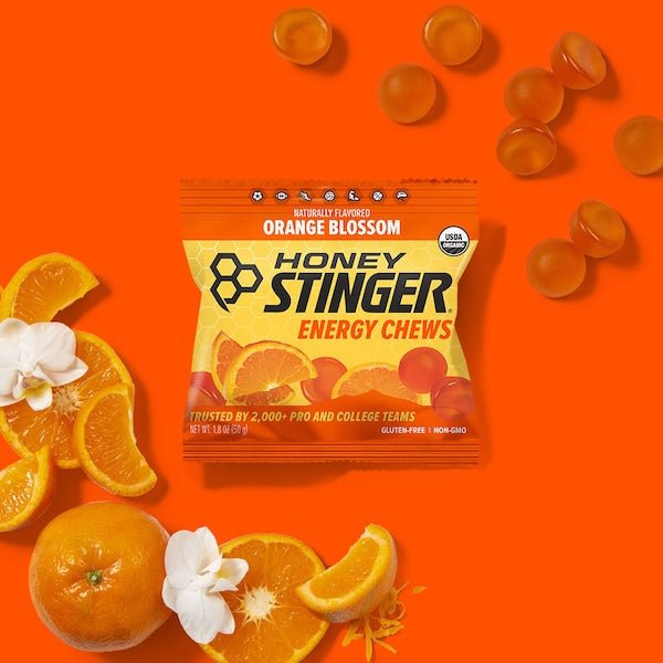 Orange Blossom Energy Chews Box of 12 | Energy Chews - Honey Stinger