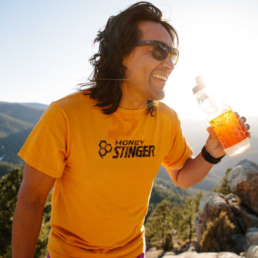 Classic Purist Hive Water Bottle in Clear.
