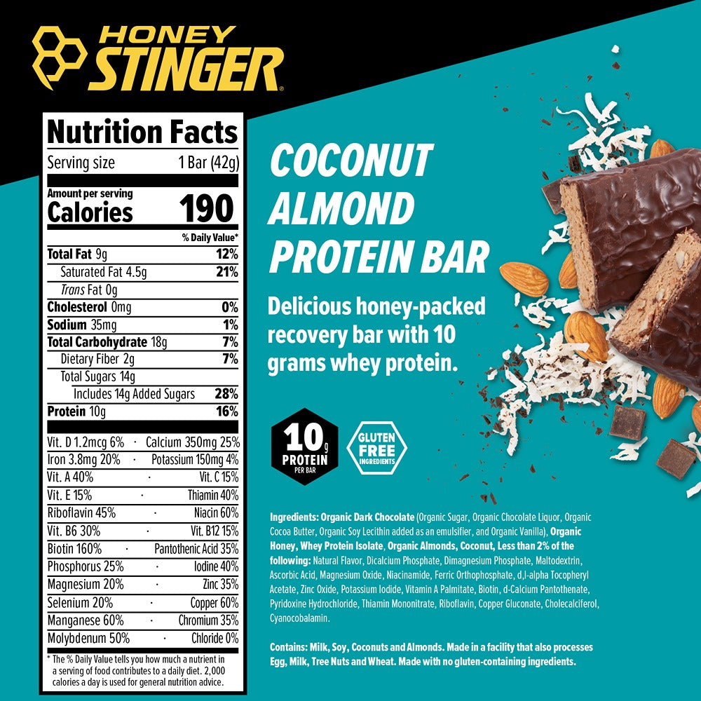 Coconut Almond Protein Bar Box of 15