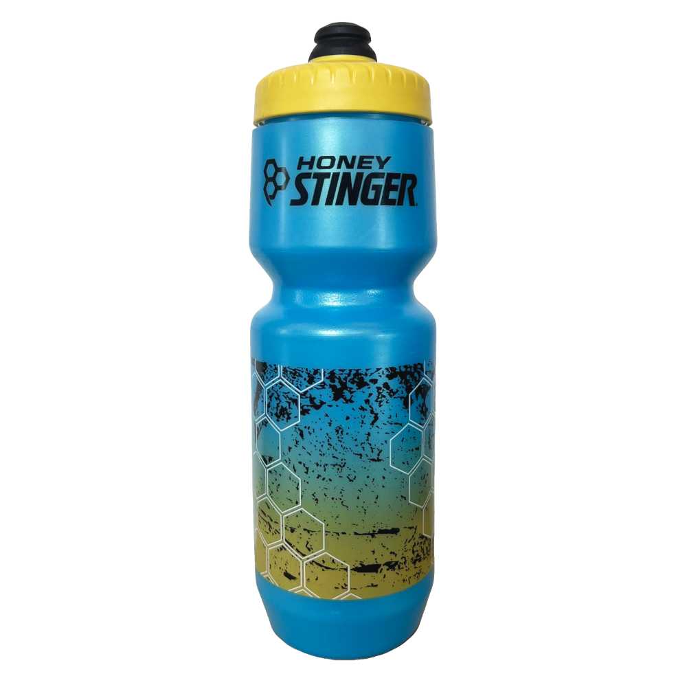 Classic Purist Hive Water Bottle in Blue.