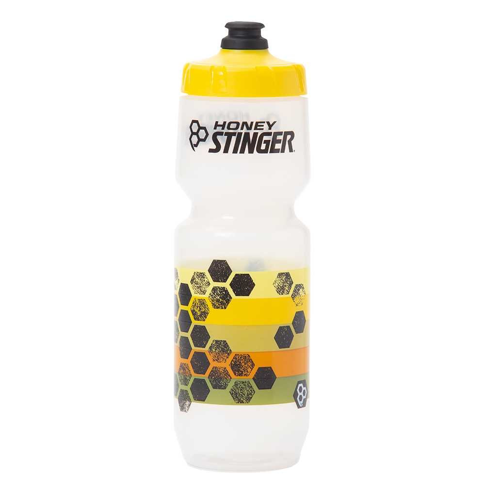 Clear Purist Hive Water Bottle in Clear.