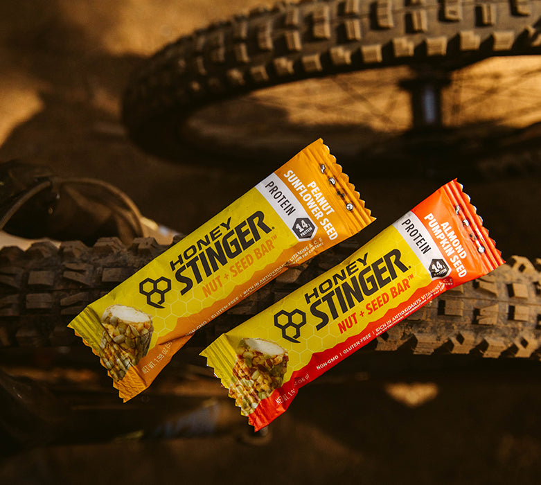 Mountain biking with Honey Stinger's Nut + Seed Bars