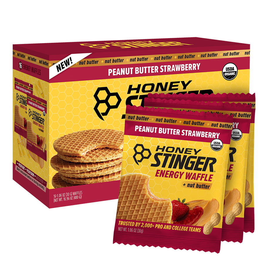 Peanut Butter + Strawberry Waffle Box of 16