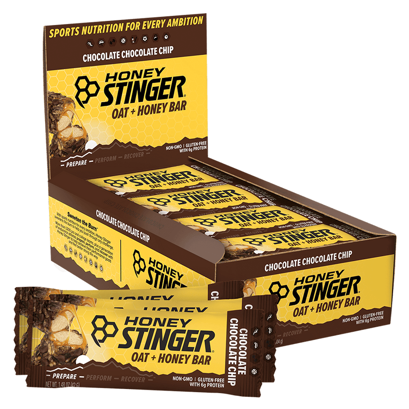 Chocolate Chocolate Chip Oat + Honey Bar Box of 12.