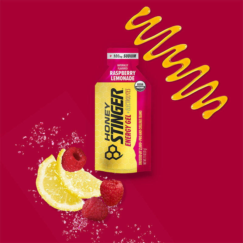 Raspberry Lemonade Electrolyte Energy Gel Box of 12