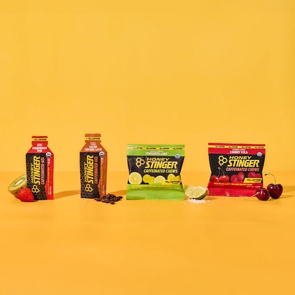 Caffeinated Energy Gels & Chews Sampler Pack of 8