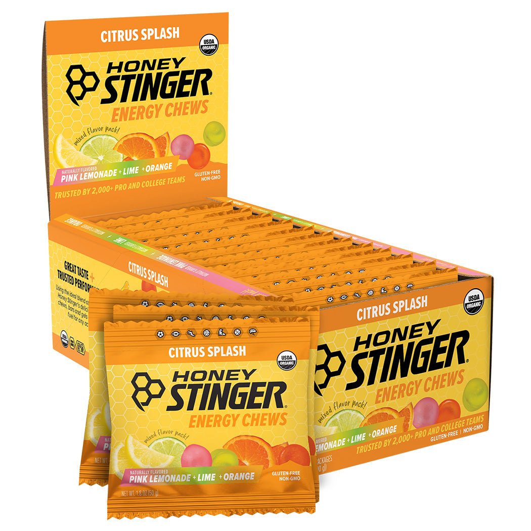 Citrus Splash Energy Chews Box of 12 | Energy Chews - Honey Stinger