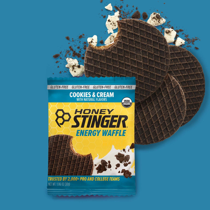 Cookies & Cream Gluten-Free Energy Waffle Box of 16