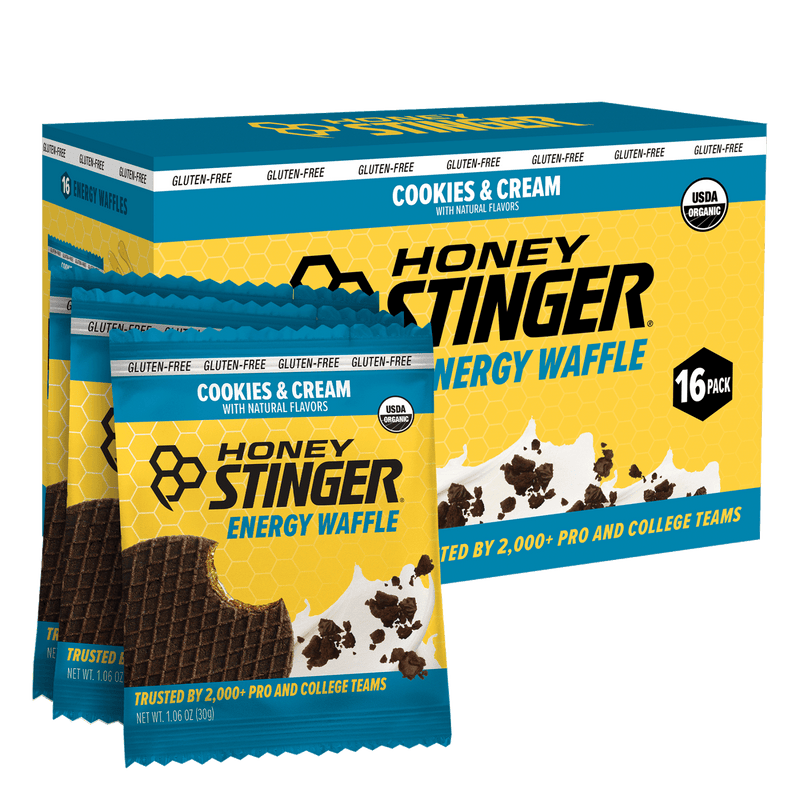 Cookies & Cream Waffle Box of 16 | Waffles - Honey Stinger
