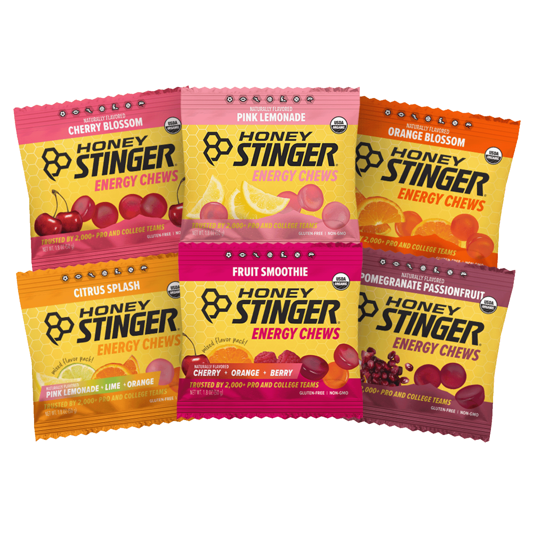 Energy Chew Sampler Pack of 6 | Energy Chews - Honey Stinger