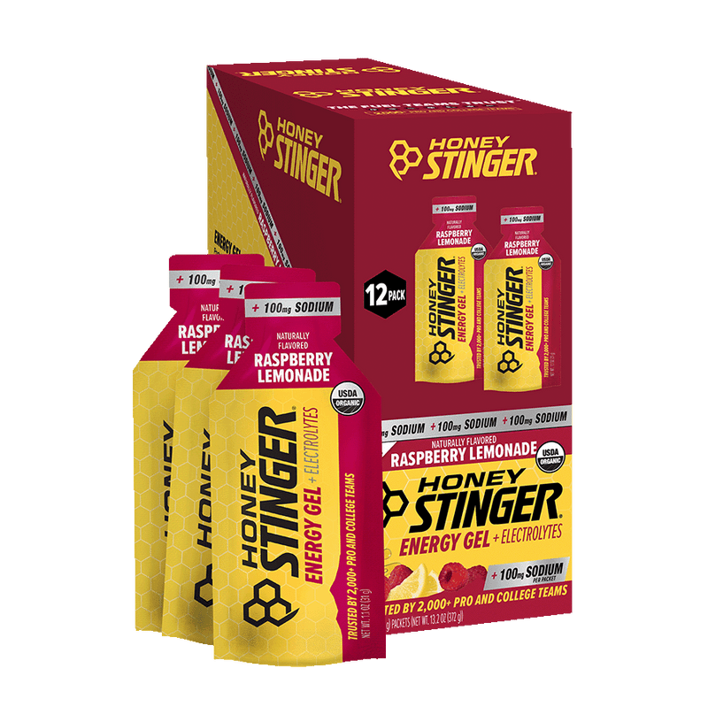 Raspberry Lemonade Electrolyte Energy Gel Box of 12 | Energy Gels - Honey Stinger