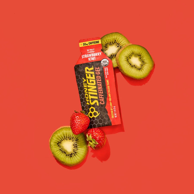 Strawberry Kiwi Caffeinated Energy Gel Box of 24