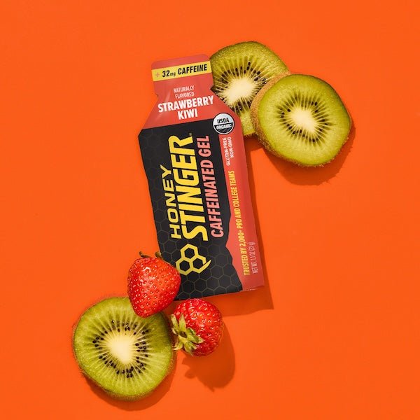Strawberry Kiwi Caffeinated Energy Gel Box of 24 | Energy Gels - Honey Stinger
