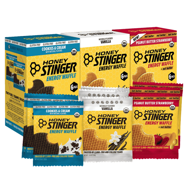 Fan Favorites Organic Energy Waffle Variety Pack of 18 | Honey Stinger