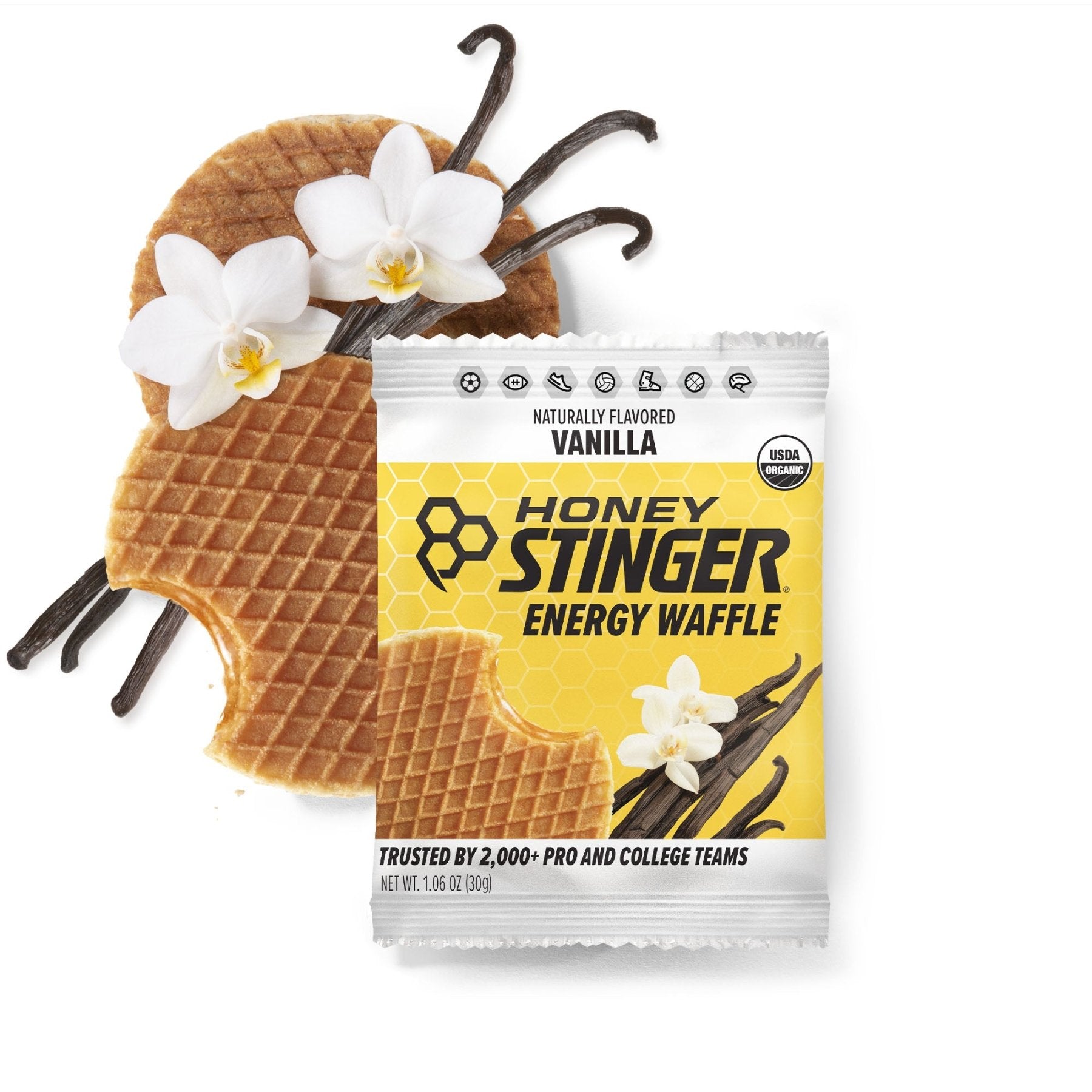 Vanilla Classic Energy Waffle Box of 16