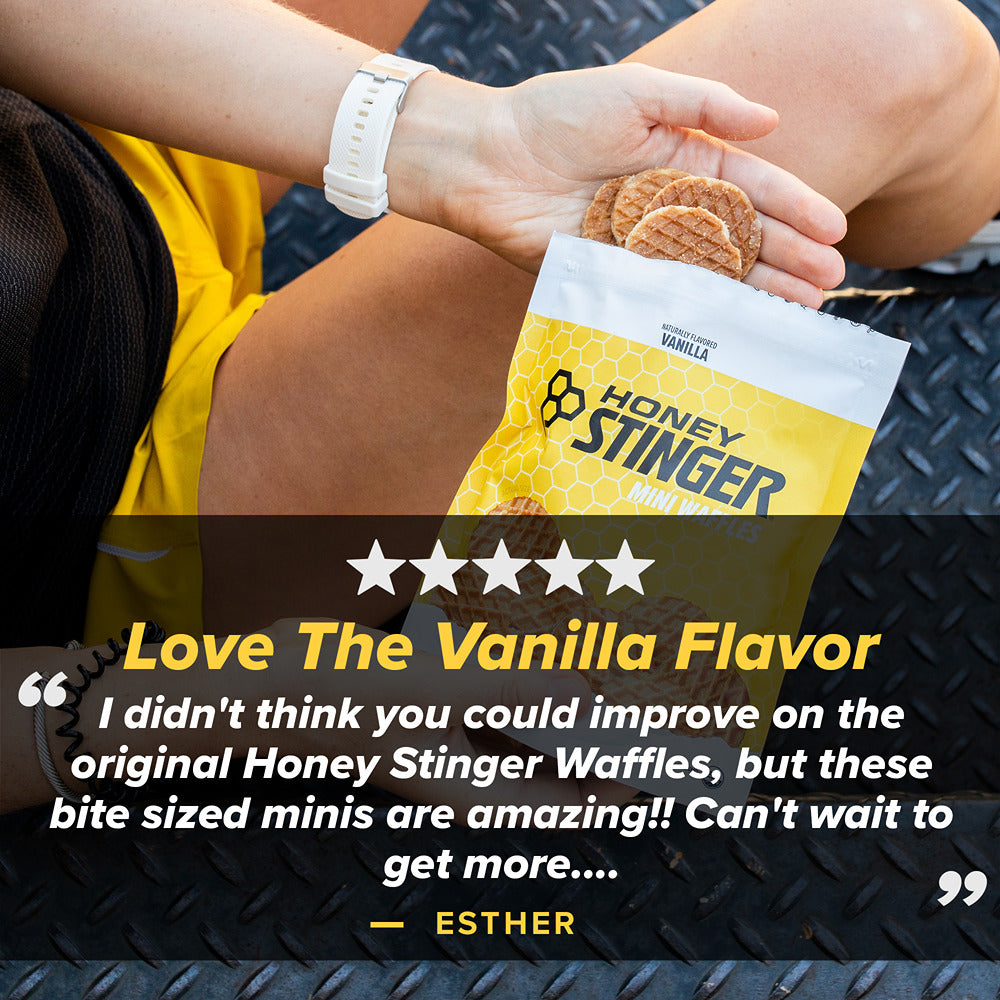Vanilla Mini Waffles Honey Stinger Organic Energy 
