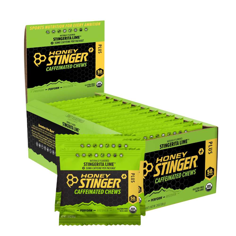 Caffeinated Stingerita Lime Energy Chews Box of 12