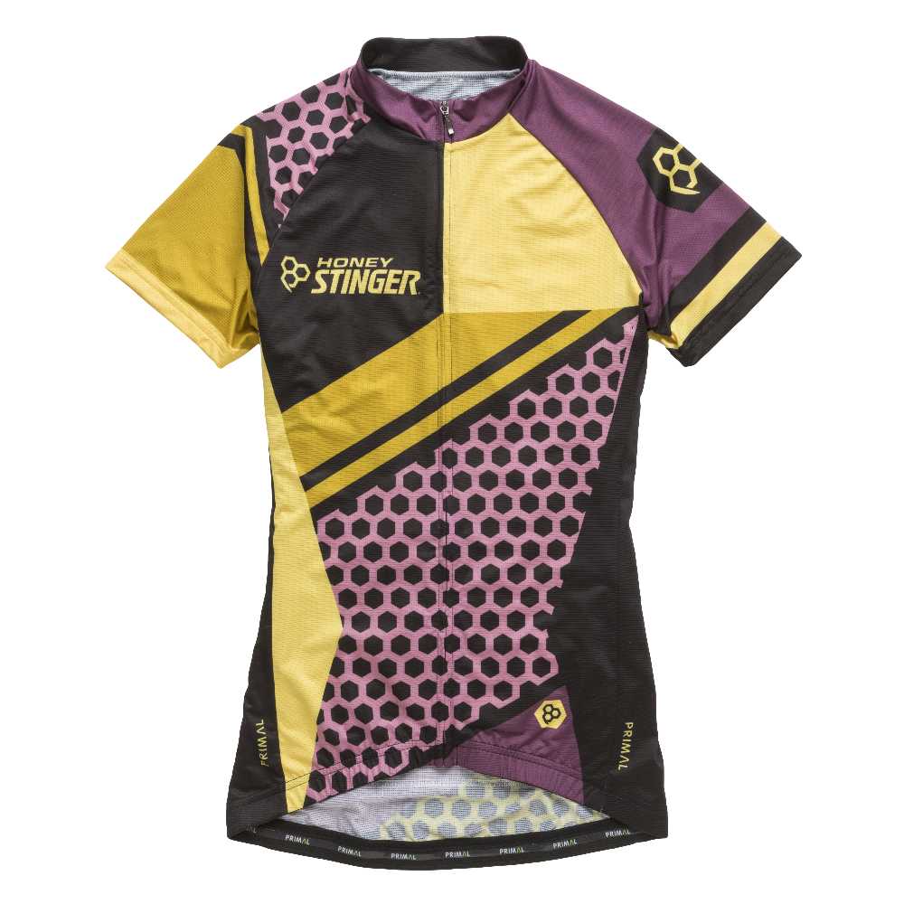 Women's Cycling Jersey in Plum Honeycomb